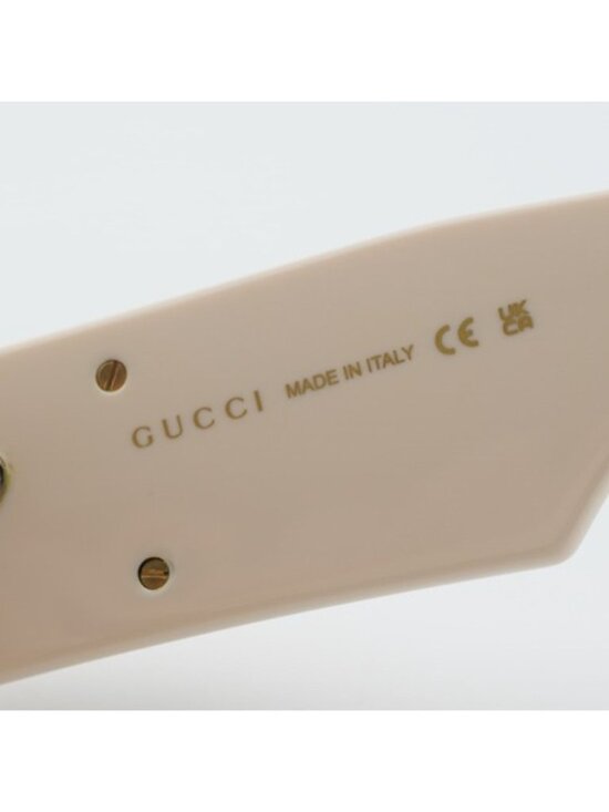 Gucci GG1754S 003 Women Sunglasses Beige Rectangle Frame, Brown Lenses main image 6